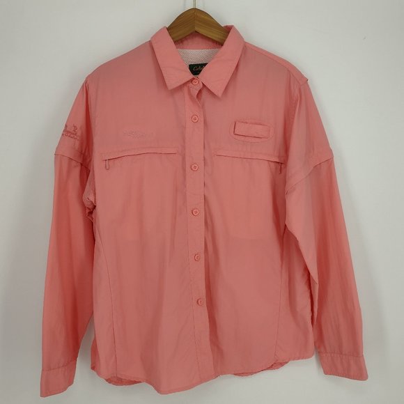Cabela's Tops - Cabela's Guidewear Fishing Nylon Caped Vented Convertible Sleeve Shirt Womens XL